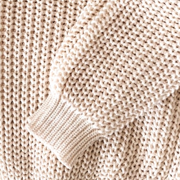 POL It’s The Weekend Cream Sweater - Picture 5 of 5